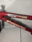 Poverty BUCK99 Bmx Bike Dans Comp Mid School Frame Set Used Rare Red Vintage. Fixed Price $120.00.