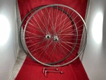 Vintage Tubular Bicycle Wheel Set With Campagnolo Record Hubs & Qr Skewers. Fixed Price $149.00.