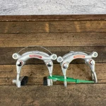 Vintage Dia-compe Center Pull Caliper Brakes Set Drop Forged Silver 70S Japan. Fixed Price $29.99.