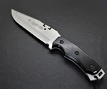 Aitor One Fixed Knife 5.75" Bead Blast Finish Stainless Blade Black Wood Handle. Fixed Price $86.99.