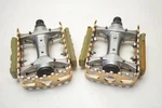 VP-456 Atb Road Mtn Bmx Bicycle Gold Platform Pedals Amber Reflectors 9/16". Fixed Price $35.00.