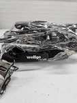 Bike Pedals Wellgo VM248DU With MT-14-R Toe Straps Holsters (2PACK). Fixed Price $9.60.