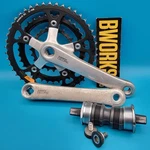 Shimano Deore FC-MT60 Crankset 170MM 46/36/24T 104/74 Bcd + Bottom Bracket. Fixed Price $78.00.