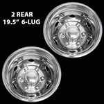 2 Rear Isuzu Npr Nrr Nqr 19.5" Bolt On 6 Lug Dual Wheel Simulators Rim Covers. Fixed Price $219.99.