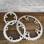 Vintage Shimano FC-MT60 Chainring Set 110/74 Bcd 5-ARM Silver Mtb 1980S Triple. Fixed Price $84.99.