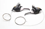 Shimano V-brake Trigger Shifter Set ST-EF50-L8R 22.2MM 2X8 Black Mtb. Fixed Price $50.00.