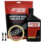 Stans No Tubes Bike Rim Tape Tubeless Kit 44MM Valve Stems 33MM X 10 Yd Mtb. Fixed Price $50.00.