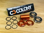 Nos Colony Bmx 22MM Mid Bottom Bracket Bb Sealed Bearings - Orange Anodized. Fixed Price $49.99.