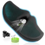Extra Wide Noseless Bike Seat Cushion For Women Memory Foam Filling Black. Fixed Price $37.99.
