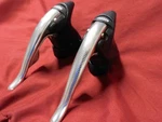 Excellent 1ST Gen. Campagnolo C-record Carbon 8 3 Ergo EC-02RE Cg Shift Levers. Fixed Price $174.95.