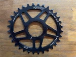 Wolf Tooth Elliptical Direct Mount Chainring 32T, Raceface Cinch Boost, Drop-s. Fixed Price $75.00.