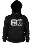 Cycling Problem Solved Hoodie Funny Present Women Hoody Bicycle Bike. Fixed Price $29.42.