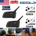 2X V6 Pro Motorcycle Helmet Intercom Bluetooth Headset Riders 1200M Interphone. Fixed Price $41.99.
