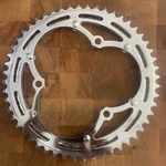 Vintage New-old-stock Nervar Chainring Set 52/47T 3-ARM Chromed Steel. (nj). Fixed Price $25.00.