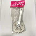 Nos Monty Trial Bike Trailsin Crank Set Arm Drive Right 24T Silver New Bmx 152MM. Fixed Price $69.95.