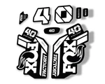 Fox 40 Step Cast Sc 2021 Factory Fork Decals Suspension Sticker Adhesive White. Fixed Price $22.99.