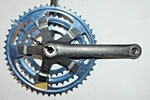 Shimano Sis Crankset Gray/blue 170MM 48/38/28 FC-M200 Jis Hybrid Mtb Usa Ship. Fixed Price $106.06.