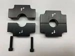 Weight Clamps Pair Ballast Bar Mounts 1" Inch Tube Aluminum 1/2-13 Hole Race Car. Fixed Price $22.50.
