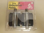 Murray Block PEDALS..1/2"..BALLOON Tire..tank Bike..cruiser...bicycle..reflector. Fixed Price $24.95.