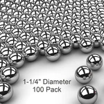 100 1-1/4" Inch G500 Utility Grade Carbon Steel Bearing Balls. Fixed Price $131.15.