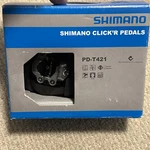 Shimano PD-T421 Dual Sided Bicycle Pedals W/cleats Spd Click Platform. Fixed Price $64.95.
