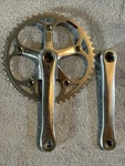 Sugino RD2 Crankset Square Taper 48T 175MM 130MM Bcd 3/32 Silver Single Speed. Fixed Price $115.00.