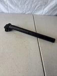 Poverty Bmx Seat Post 25.4 Railed Black BUCK99 Rare Mid School Used With Clamp. Fixed Price $30.00.