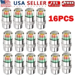 16X Car Tire Pressure Monitor Valve Stem Caps Sensor Indicator 3 Color Eye Alert. Fixed Price $12.08.