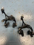 Campagnolo Super Record Road Bike Brake Set Caliper Black BR9-SR. Fixed Price $249.00.