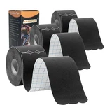 3 Rolls Precut Kinesiology Tape Waterproof Black Cotton Athletic Sports. Fixed Price $16.45.