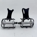 Vintage Mks Sylvan SY-1 Bike Pedals Christophe 9/16 Toe Clips Black A68. Fixed Price $24.49.