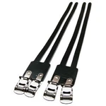 Soma Classic Leather Double Toe Straps, Black Pair. Fixed Price $44.99.