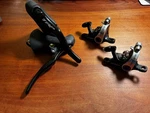 Trp Spyre Disc Brake Set For Road Bike, Calipers & Levers, Black Silver. Fixed Price $70.00.