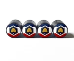 Utah State Flag Tire Valve Stem Caps - Set Of Four Fits On All Vehicles. Fixed Price $15.99.