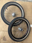 Profile Racing 18 Bmx Wheelset 36H Cassette Black Sheep Hub Guards Front Rear. Fixed Price $300.00.