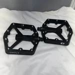Crank Brothers Stamp 1 Black Large Platform Pedals Bicycle Pins Grippy Strong. Fixed Price $48.74.