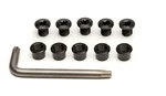 Vuelta Torx Alloy Chainring Bolt Set 8MM Double Black. Fixed Price $10.00.