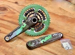New Sram Truvativ Noir Gxp Triple Carbon Fiber 9 Speed Mtb Crankset 175MM. Fixed Price $234.99.