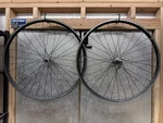 Hed Belgium Black Alloy Clincher Wheelset 700C Rim Brake Ultegra Hubs 9MM Qr 10S. Fixed Price $262.46.
