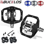 Bucklos Bike Lock Pedals Spd Mtb Bicycle Flat 9/16" Platform Aluminum. Fixed Price $10.32.
