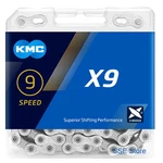 Kmc X9 Speed Bike Chain 116 Links Mtb Road Bicycle 1/2" 11/128". Fixed Price $25.47.