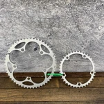 Vintage Shimano Chainring Set 130 Bcd 53/39T 5-ARM Silver Road Bike. Fixed Price $75.19.