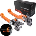 Jfg Racing Dirt Bike Foldable Brake Levers,clutch L83M/R83M - Orange. Fixed Price $25.00.