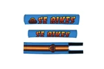 New Bikes Racing Blue / Rainbow Bmx 3 Piece Logo Retro Pad Set. Fixed Price $24.95.