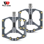 West Biking Carbon Fiber Axle 3 Bearings Mtb Road Bike Bicycle Flat Pedals 9/16". Fixed Price $29.67.