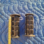 Short 3/4" Hunt Wilde Style Bmx Schwinn Grips Black Old School Mongoose Waffle. Fixed Price $18.00.
