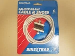Nos Bicycle Caliper Brake Cable And SHOES...WHITE...65"...ROAD Bike...mountain. Fixed Price $8.99.