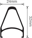 Velocity Chukker Rim, 700C 36H W/msw Black. Fixed Price $115.95.