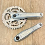 Shimano Deore FC-M521 Crankset, 175MM, 44/32/22 9S Silver. Fixed Price $69.95.