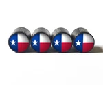 Texas State Flag Tire Valve Caps - Black Aluminum Set Of Four Universal. Fixed Price $15.99.